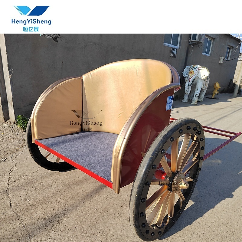 High quality marathon royal chariot/ modern two wheel horse cart for marnthon training