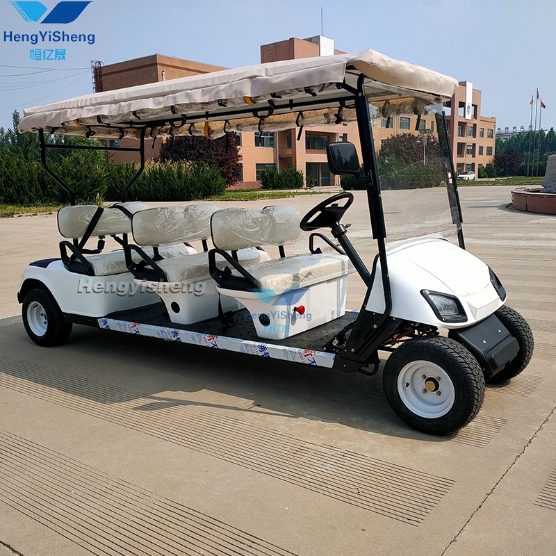 New Model 2 Seater Golf Cart with Large Storage Compartments/Electric Vintage buggy 6 Seater shuttle club car