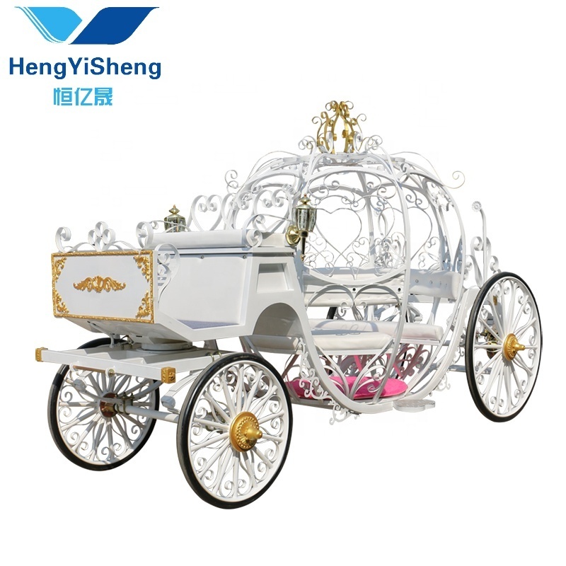 Luxury Cinderella Carriage Princess Carriage for Sale/Four Wheels Electric Horse Carriage/Top Quality Tourist Horse Carriage