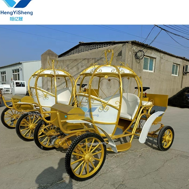 Electric White Wedding Horse Carriage Carriage for Table Decoration Wedding  LED Lights Horse and Carriage