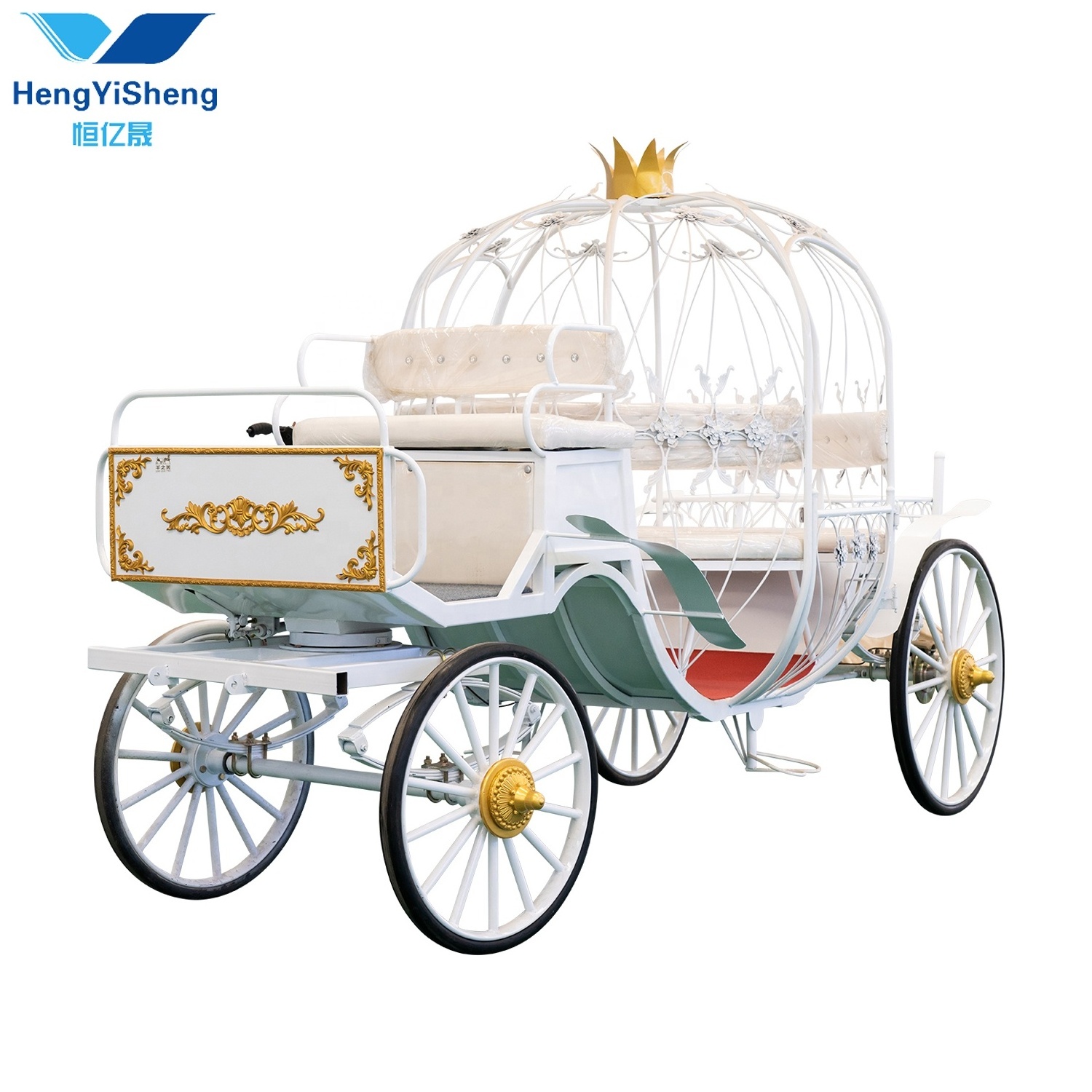 High Quality Personality Pumpkin Carriage/cinderella Horse-drawn Carriage For passenger/electric horseless carriage