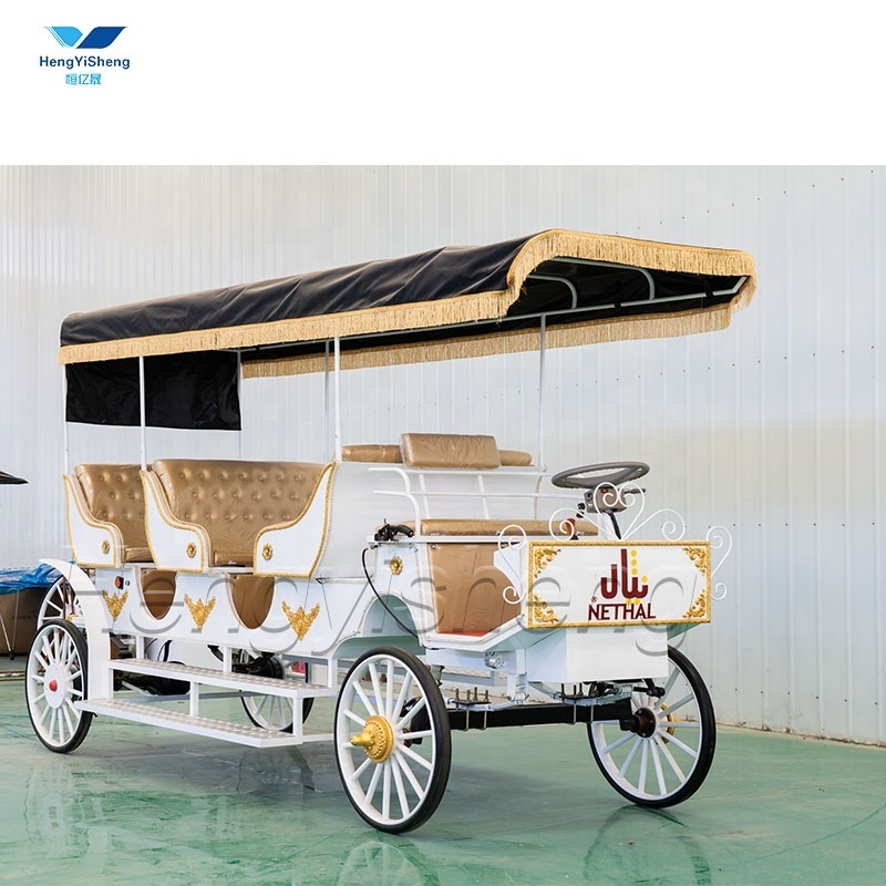 Special Transportation Tourist Sightseeing Horse Carriage Cinderella/Luxury Four Wheels Royal Horse Carriage Manufacturer