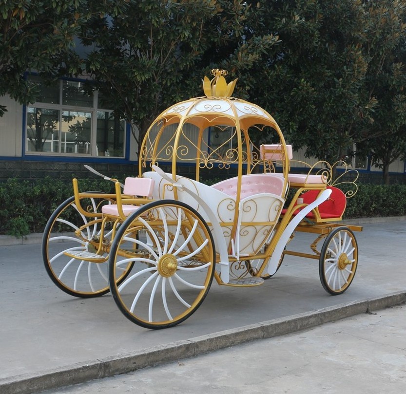 Deluxe Cinderella Pumpkin horse carriage wedding carriage for sale