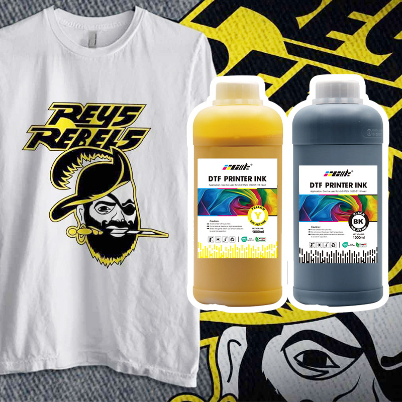 High-quality Textile DTF pigment ink 500g PET Film T-shirt Printing ink direct to film transfer ink for Epson printer head