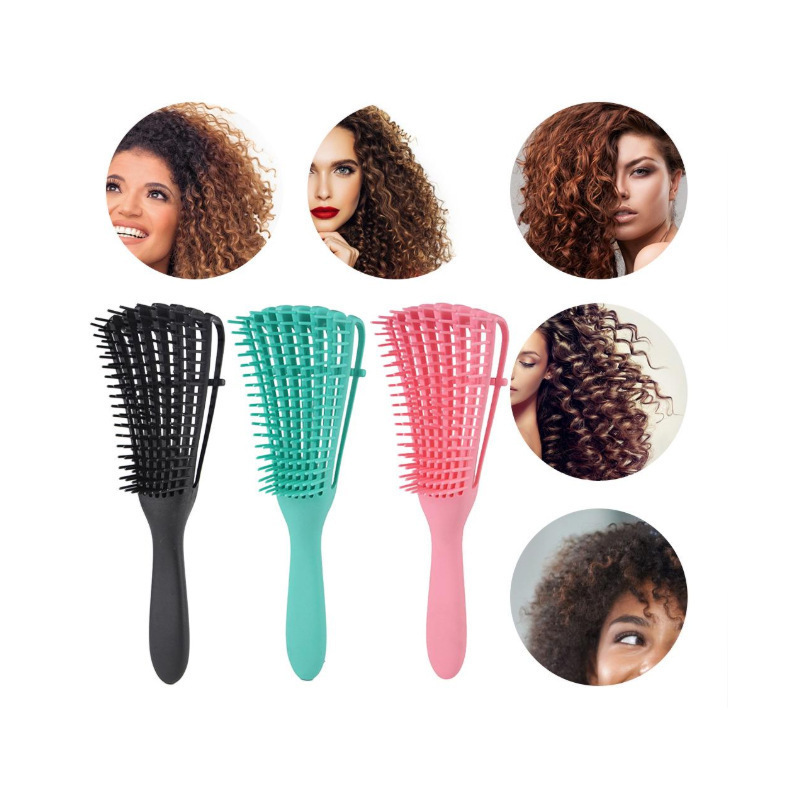 Custom logo different types of hair combs scalp massager shampoo brush Detangling hair combs and brushes