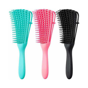 Custom logo different types of hair combs scalp massager shampoo brush Detangling hair combs and brushes