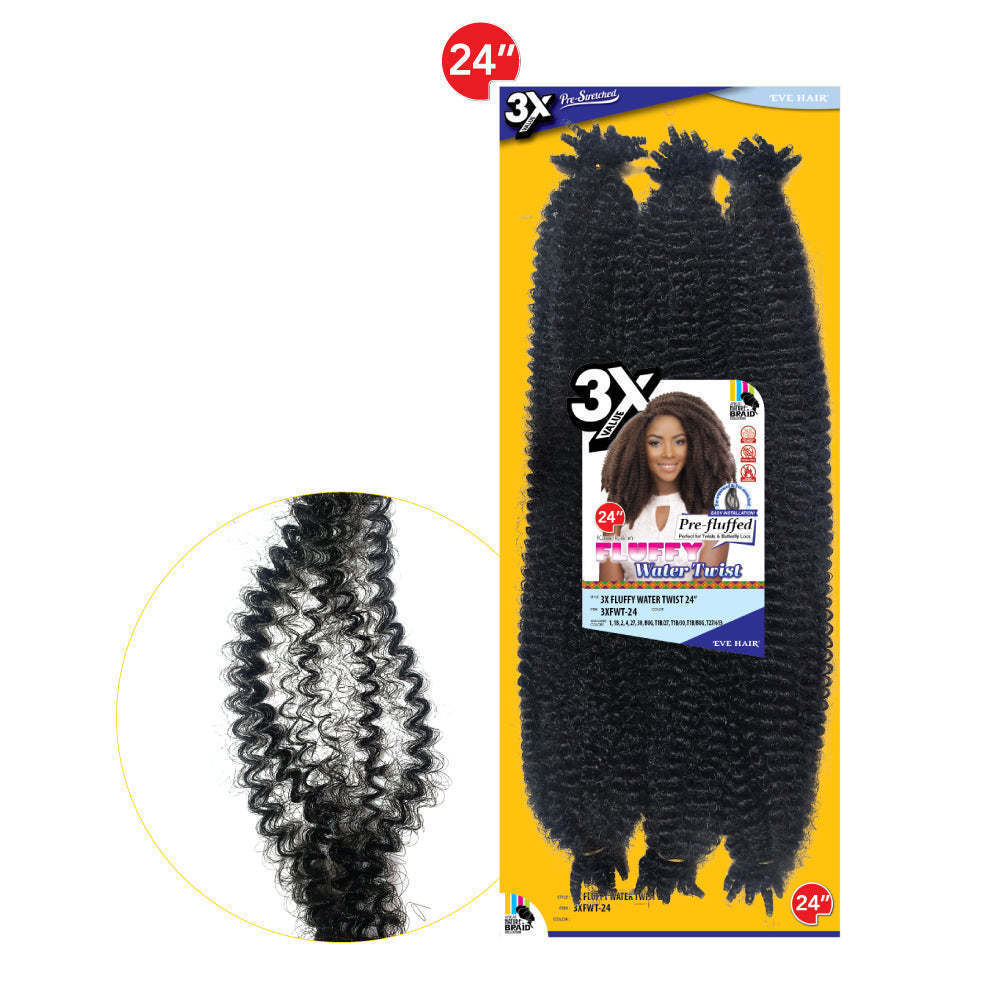 Afro Kinky Straight Synthetic  Wig Kinky Twist Crochet Hair 3x Fluffy