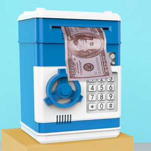 Hotsale USA Electronic Piggy Bank Safe Money Box Children Digital Coins Cash Saving Safe Deposit Atm piggy bank