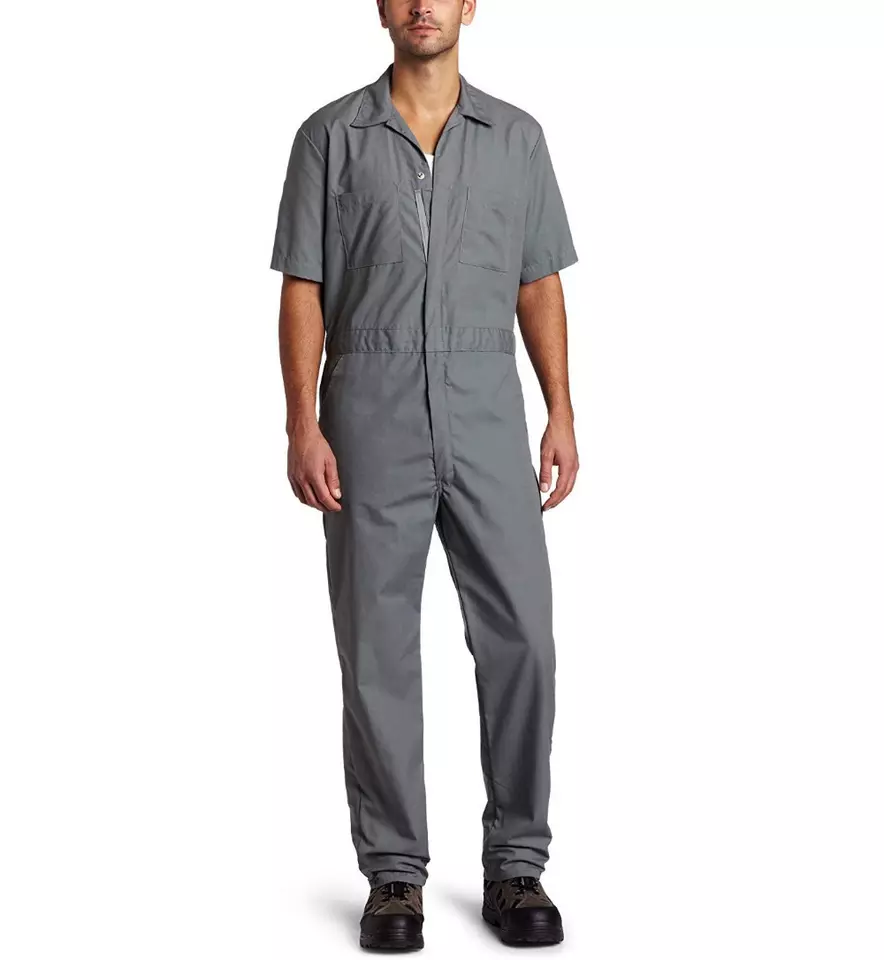 Newest Short Sleeves Industrial Work Wear Uniforms Cleaner Work Clothes Overalls Workwear Coverall For Men