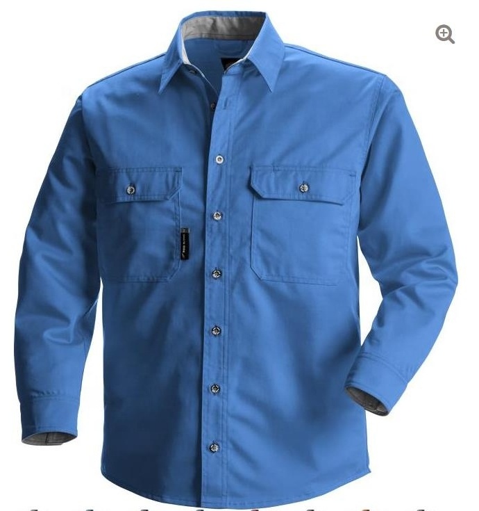 Wholesale FR Clothing Flame Resistant Fireproof Shirt Men Industrial Work Uniform High Quality Direct Selling Work Shirt