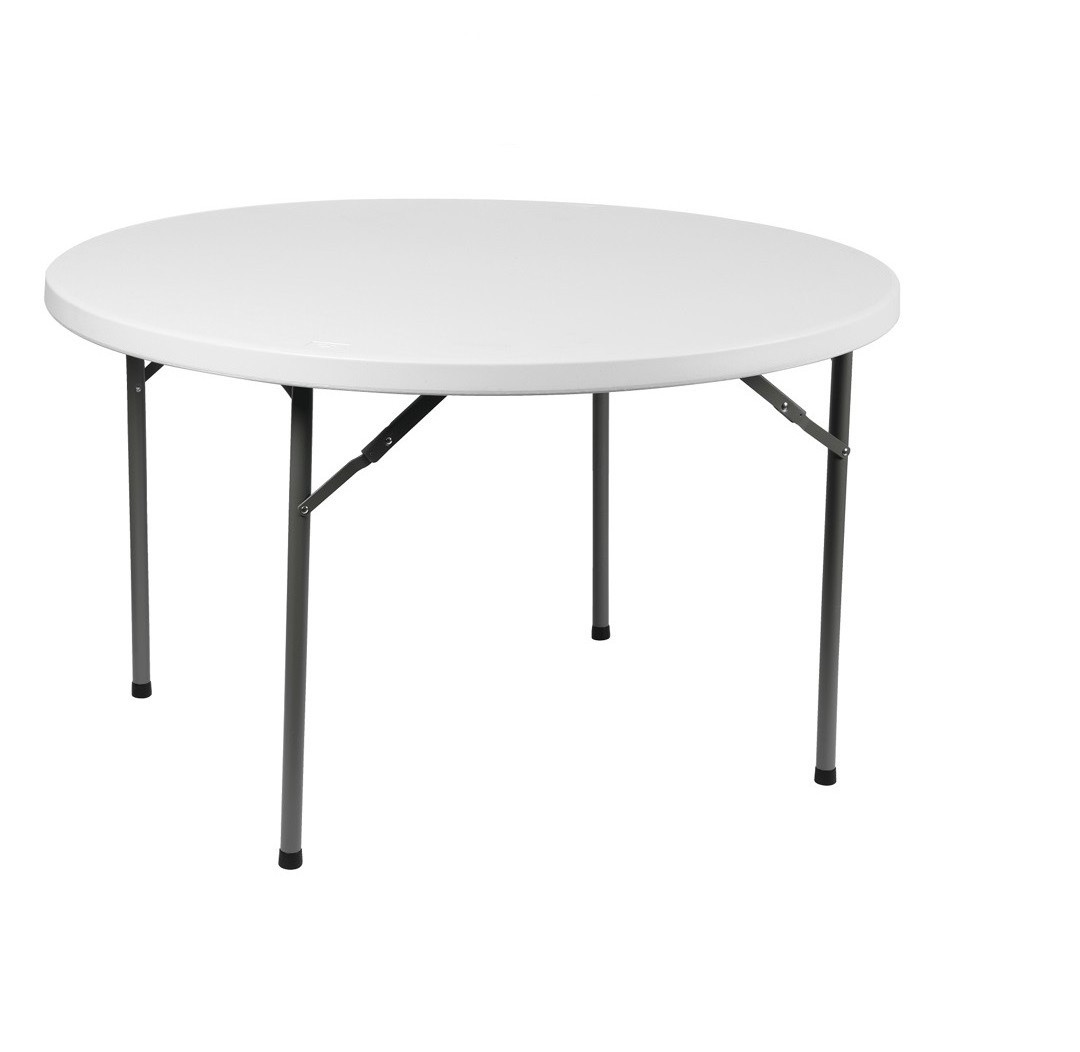 Hot sale 5ft 6ft 8ft banquet folding round plastic table for events wedding plastic round dining table