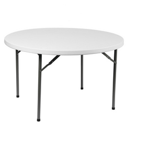 Hot sale 5ft 6ft 8ft banquet folding round plastic table for events wedding plastic round dining table