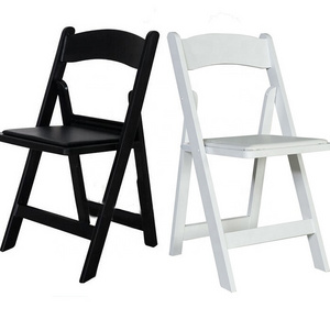 Wholesale white resin Folding chair folding tables for events white wedding chairs