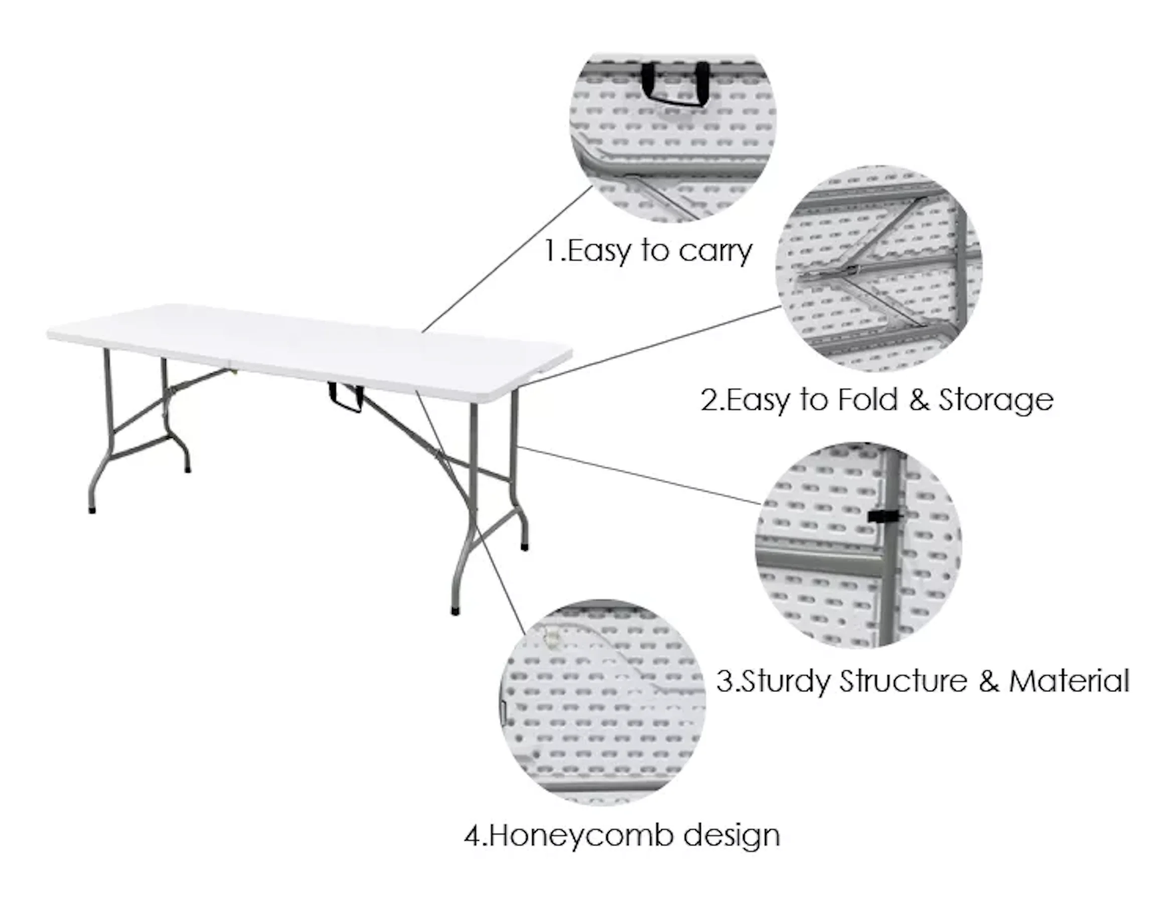 Hot selling party folding tables plastic folding tables wholesale tables for events party