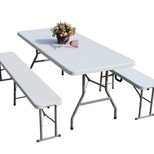 Hot Product,Outdoor Folding Table HDPE Plastic Material,Customised  plastic folding tables,chairs and tables for party