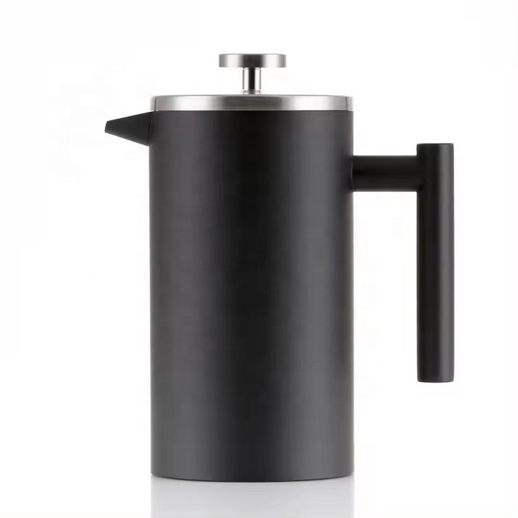 Copper Color Hand Manual Cafetiere Stainless Steel Percolator French Press Coffee Maker