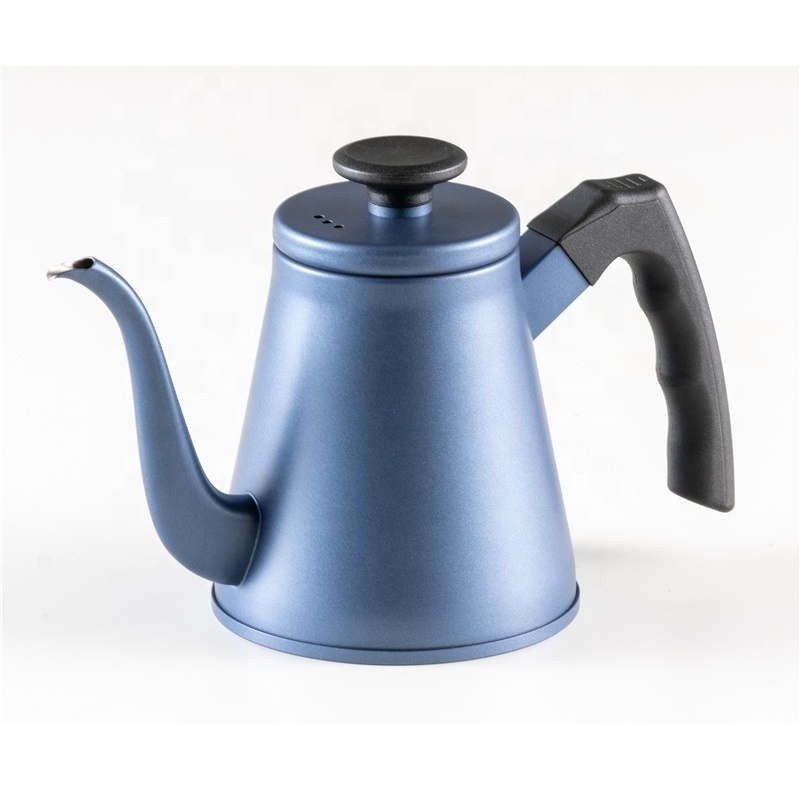 Goose Neck Stainless Steel Kettle Blue Temperature Intelligent Thermostatic Control Tea Coffee Kettle