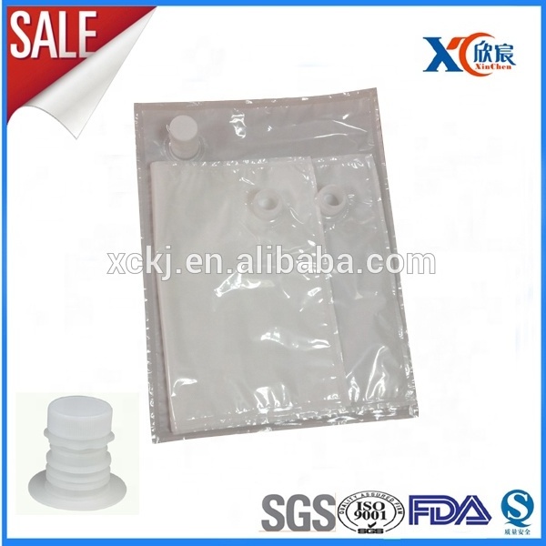 aluminum foil bag in box for storaging transportation of liquids