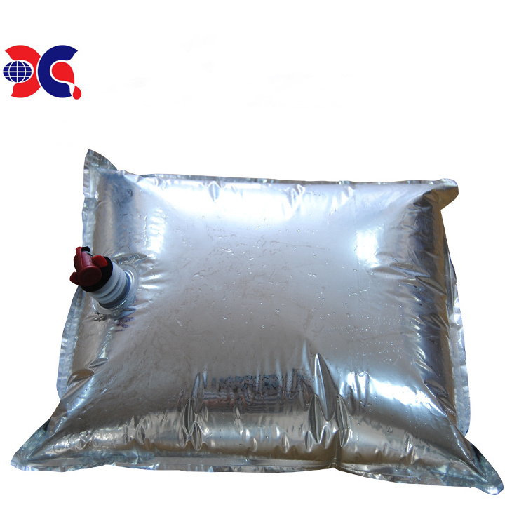 aluminum foil bag in box for storaging transportation of liquids