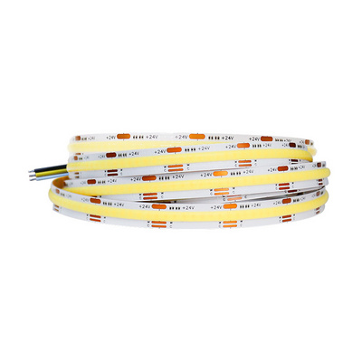 Dimmer Tunable Flexible Cob Led Strip  Light 12V 24V Dual Color 2700K-6500K High Brightness  Ra90  Linear LED Tape Lighting