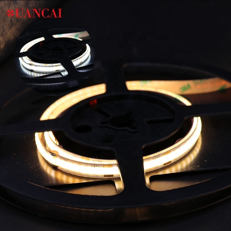 Dimmer Tunable Flexible Cob Led Strip  Light 12V 24V Dual Color 2700K-6500K High Brightness  Ra90  Linear LED Tape Lighting