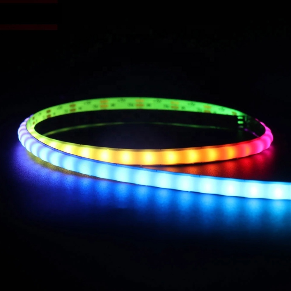 RGBIC Addressable Strips Rainbow Dream Color Smart RGB Flexible COB LED Strip Light Slim 5mm  DC 5V 160LED