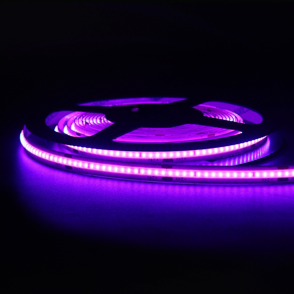 Good Quality  RGB COB LED  Strip 420 Leds DC24V/ DC12V Light For WIFI Remote Control/ Amazon Alexa