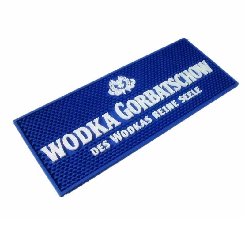 PVC Rubber Bar Mat Personalized Logo Non-slip Rubber Mat Customized Table Runner Bar Mat