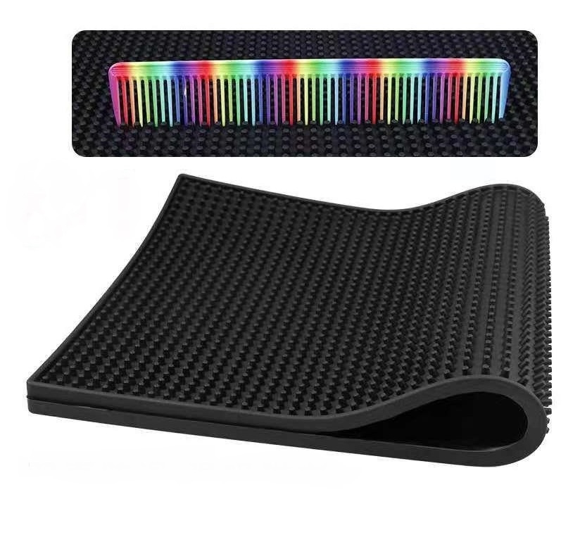 PVC Rubber Bar Mat Personalized Logo Non-slip Rubber Mat Customized Table Runner Bar Mat