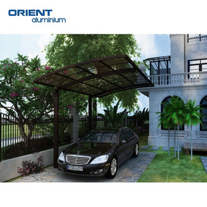 Easily Assembled Polycarbonate Shed Aluminum Pergola Carports for Car Parking Aluminium Free Standing Car Shed