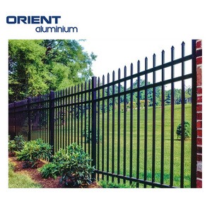 High Performance Aluminum Slat Garden Fence Exterior Privacy Horizontal Panels Wood Color Board Aluminium Fencing