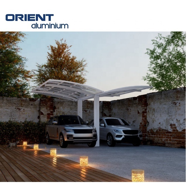 Best Price Metal Carport With Polycarbonate Garage Panel Mounting Aluminum Bracket Structure Pv Solar Carport For Car Parking