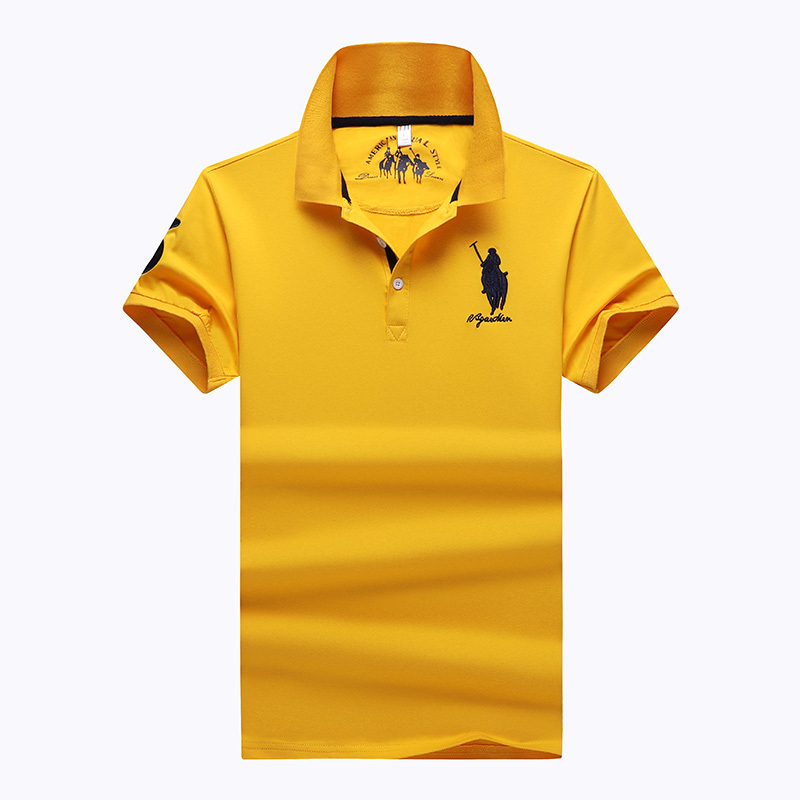 High quality custom black luxury polo shirt red collar for men yellow us polo t shirt cotton spandex golf polo cheap embroidered