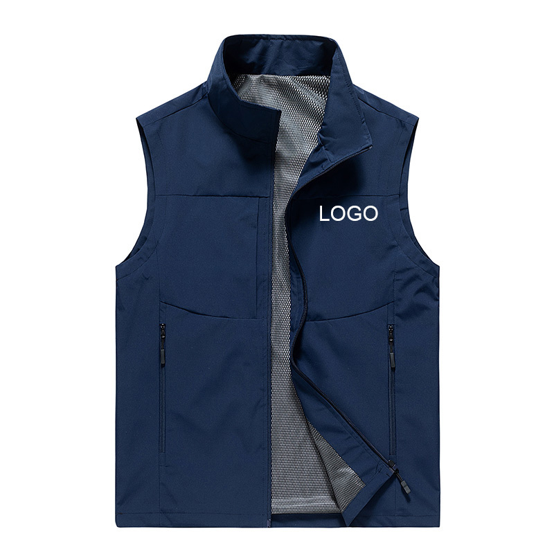 Cheap outdoor photography Volunteer vest mens fishing suit denim press motorcycle with custom logo training ensemble vests