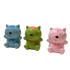 Hot sale Custom cat series piggy bank ceramic money box digital money  bank