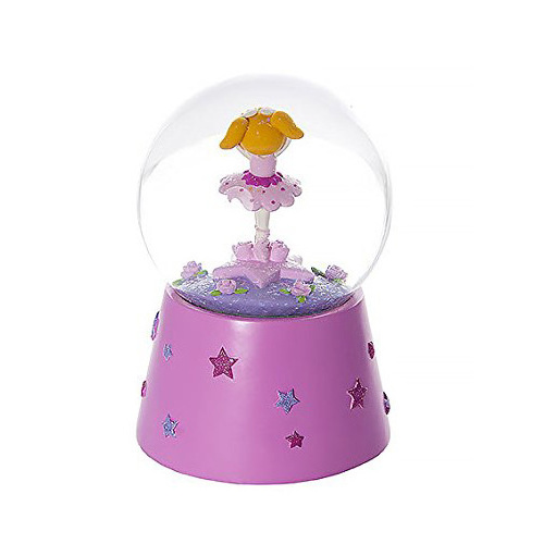 light and music Snow Globe Musical Music Box Pink Ballerina Kids Ballet Gift for Little Girls