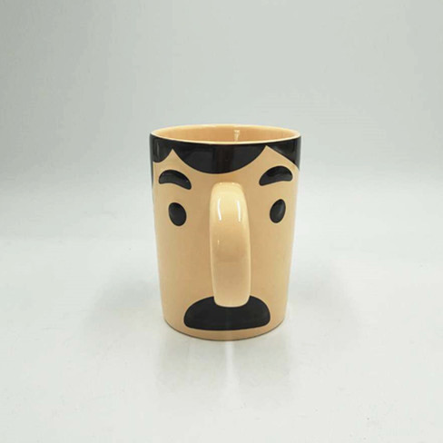 Custom creative cartoon character Pinocchio ceramic cup long nose handle coffee mugs