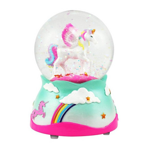 Musical Unicorn Snow Globe for Girls