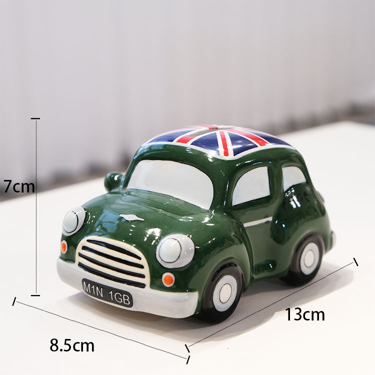 cartoon pvc car piggy banks car shape resin coin bank piggy banks for kids atm