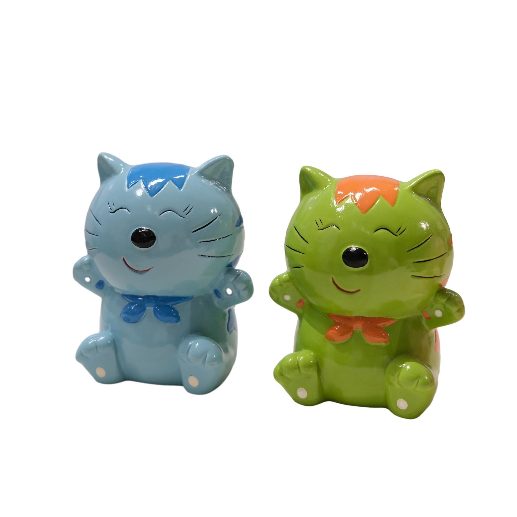 Hot sale Custom cat series piggy bank ceramic money box digital money  bank