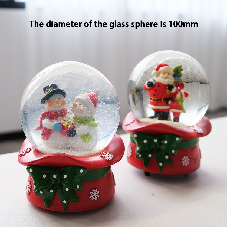 2023 Crystal Ball Christmas Snow Globes Christmas water globe Musical Christmas Santa Claus snow ball Decorations Gifts snowball