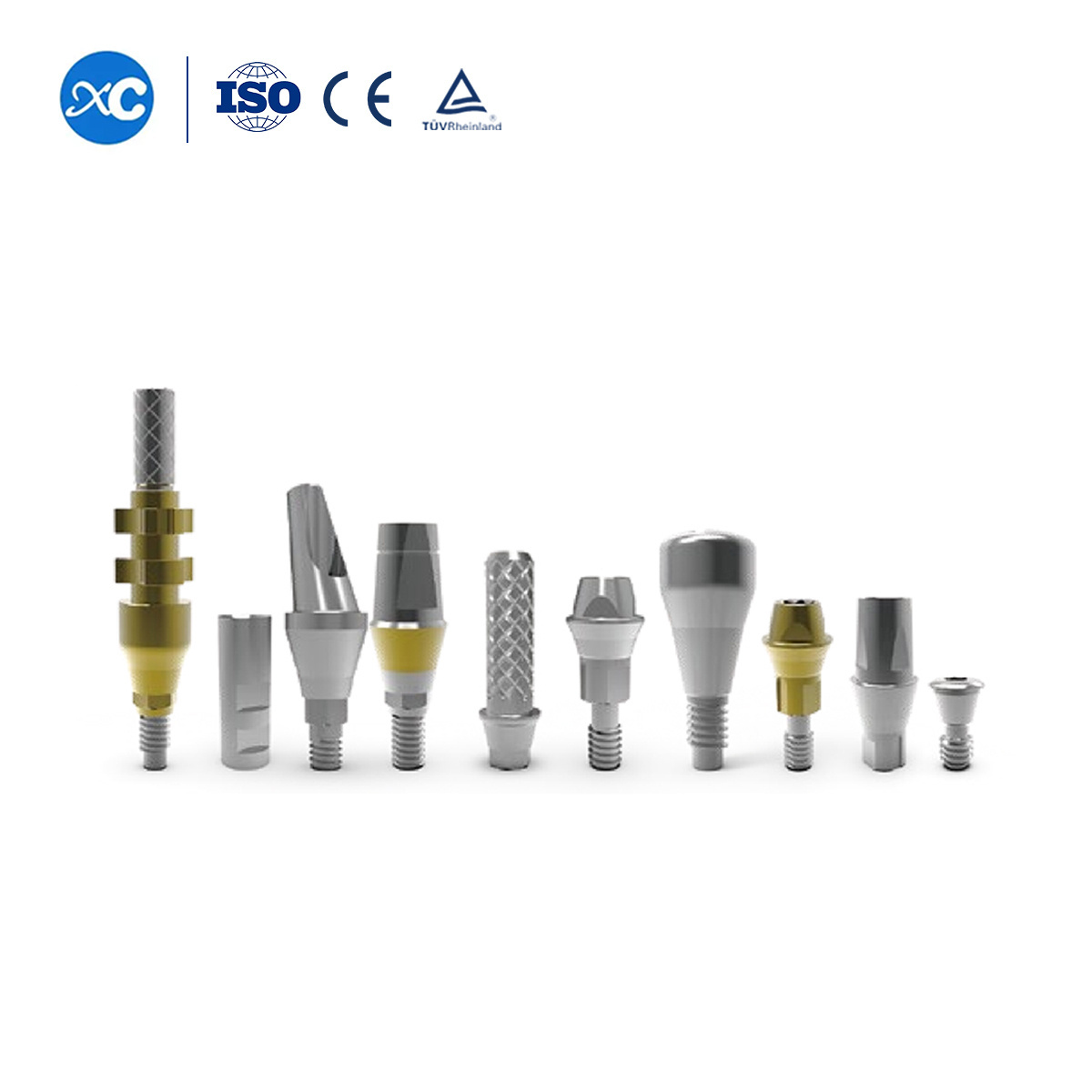 CE approved Dental Implant Abutment Series Surgical Kit Titanium Dental Implant Fixture And Screw And Abutment