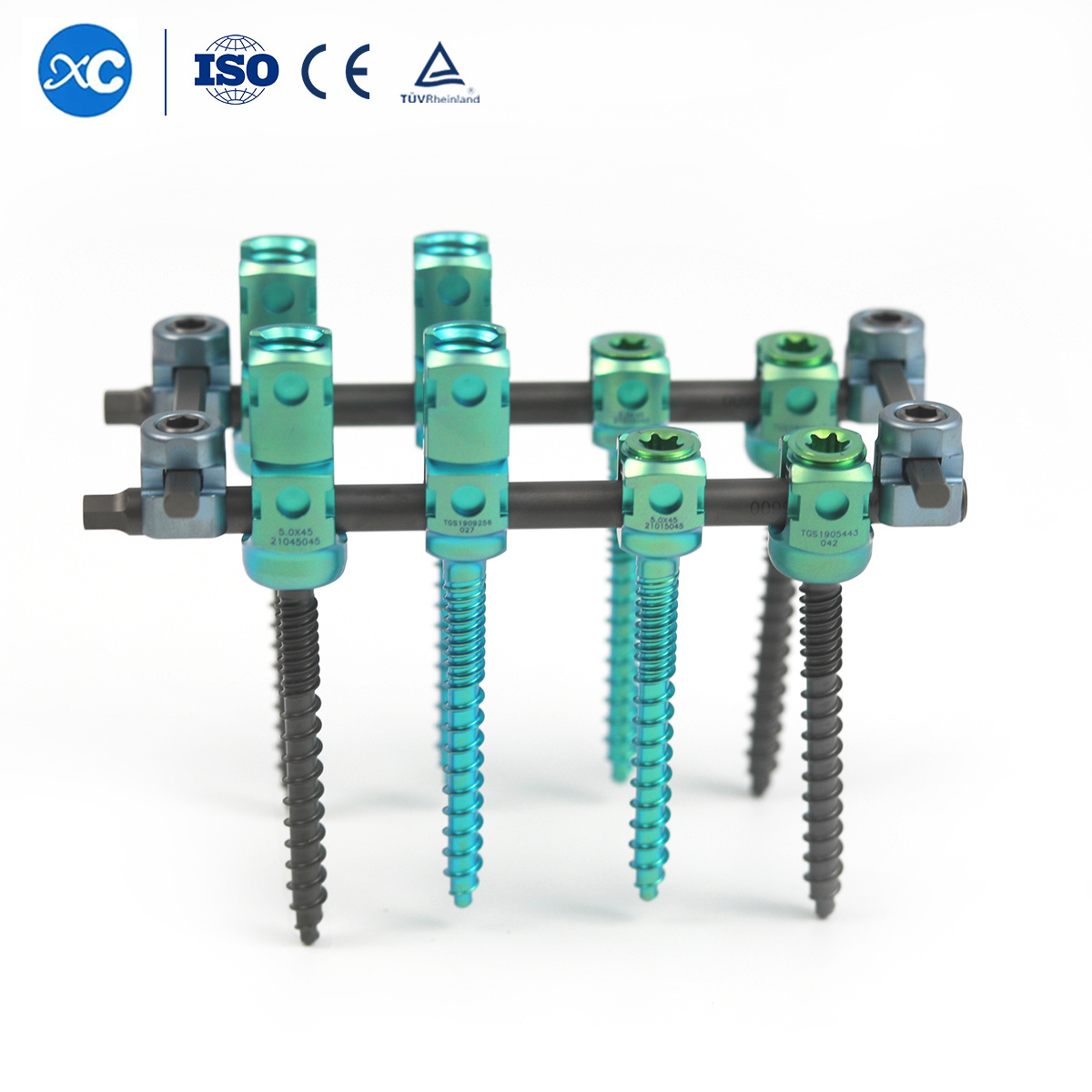 Hospital Grade Spinal Fixation System 5.5 6.0 Pedicle Screw Rod Instrument Sets Lumbar Spinal Orthopedic Implants