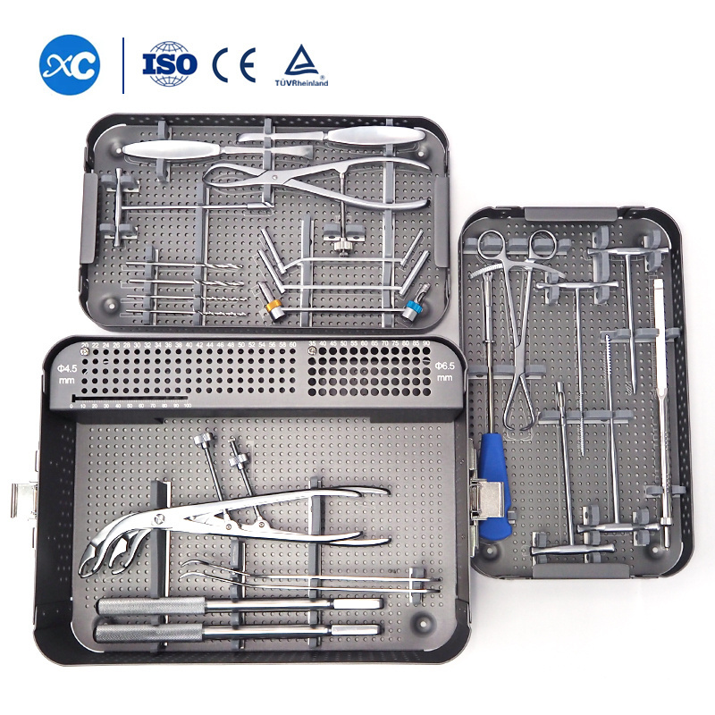 XC Medico Orthopedic Surgical Trauma Plate Basis of Surgical Instruments Small and Large Fragment Orthopedic Instrument Set//