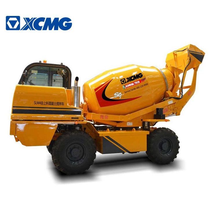 China XCMG SLM4 4 cubic automatic concrete mixer small concrete mixer truck price