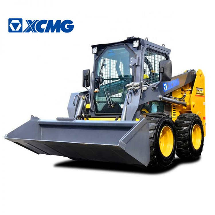 XCMG official XC740K machinery 1 ton mini skid steer wheel loader with snow plow blower