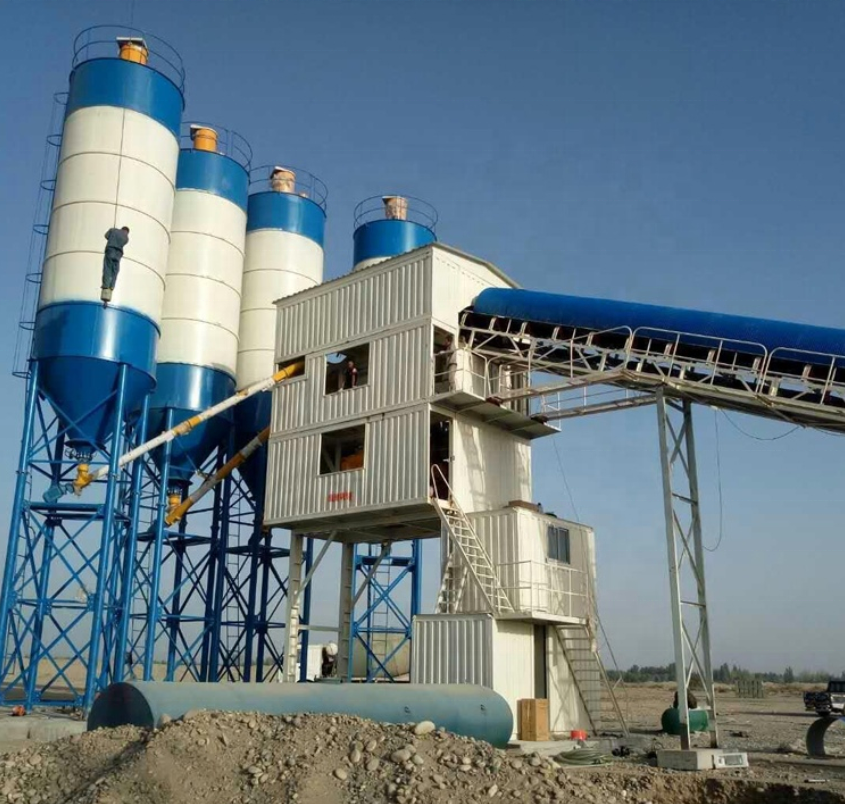 China XCMG hzs90K small concrete batching plant price