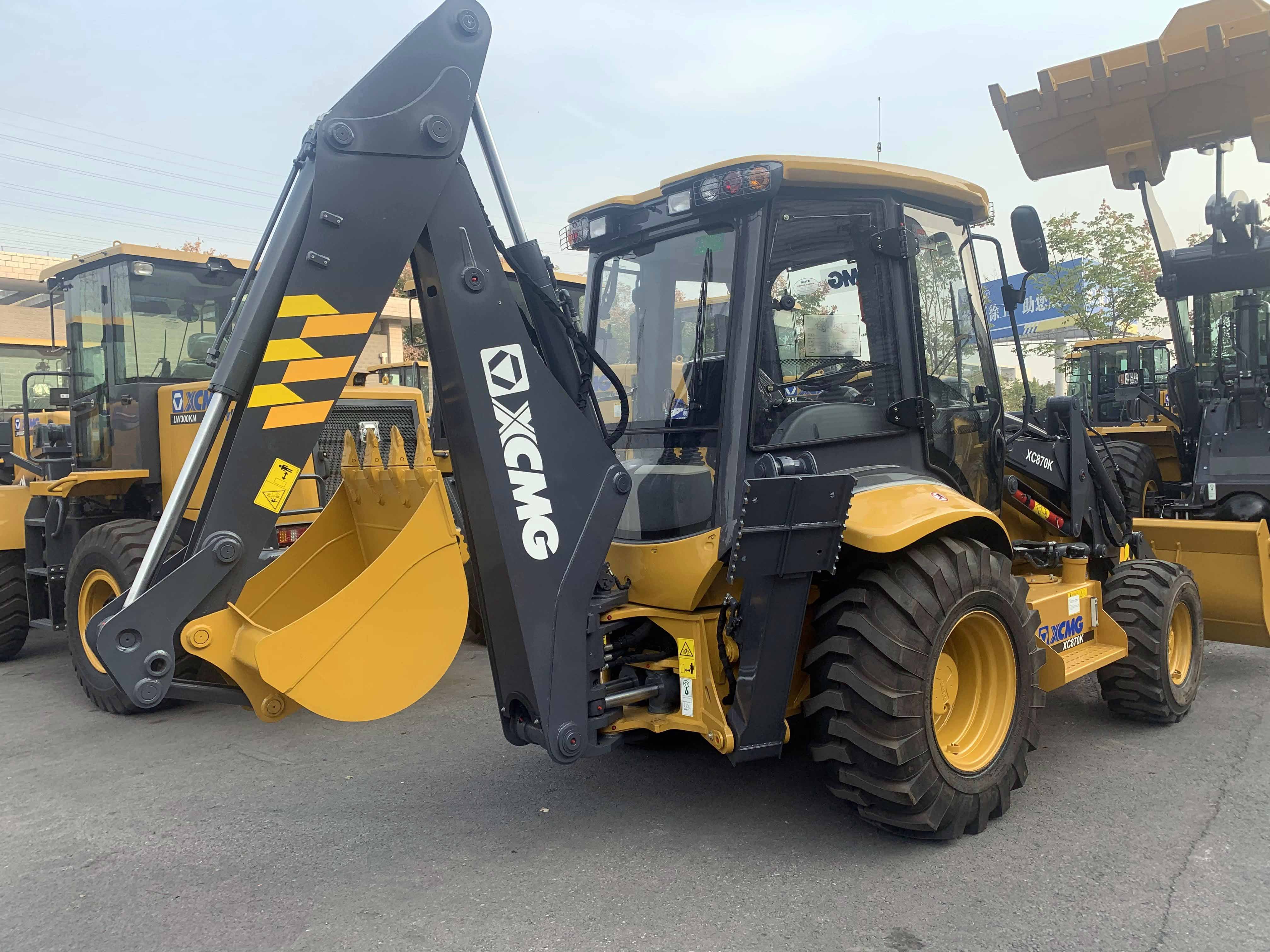 XCMG XC870K China mini compact tractor with backhoe and front end loader