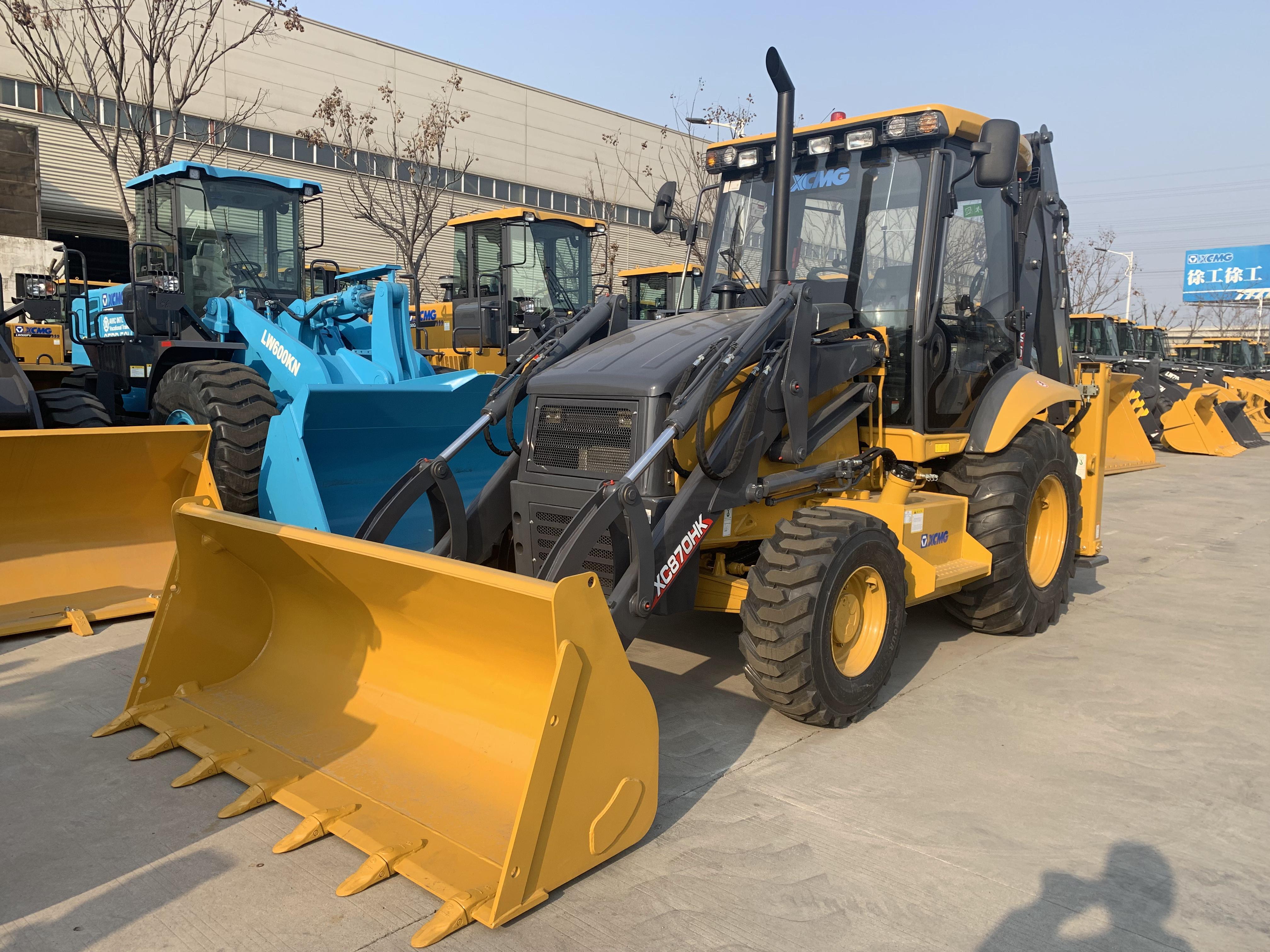 XCMG official XC870HK used towable backhoe 2.5 ton mini loader backhoe