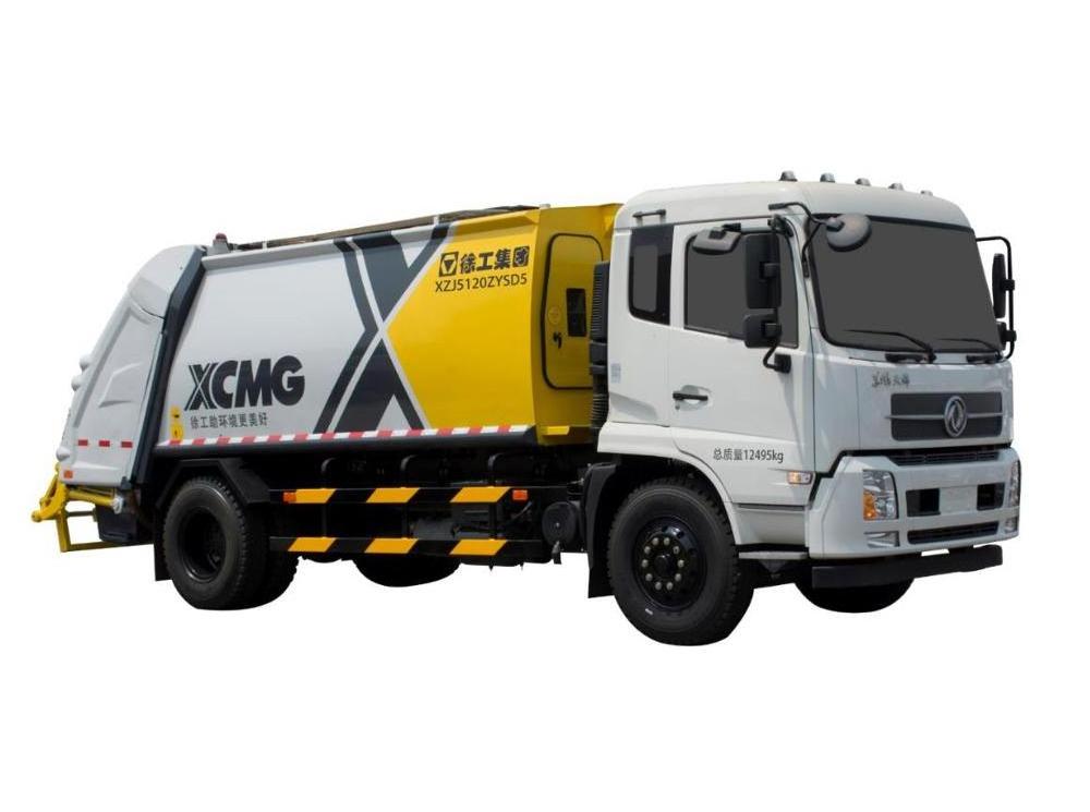 XCMG 8 ton 12.5 cbm XZJ5120ZYSD5 compressed garbage compactor truck price